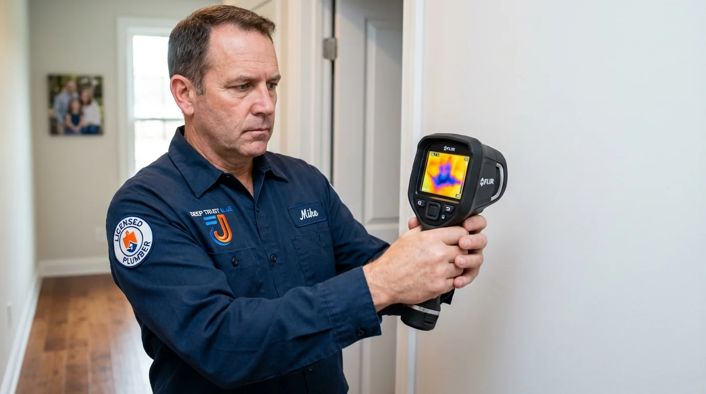 Thermal imaging leak detection by Johns Plumbing LLC in Springfield